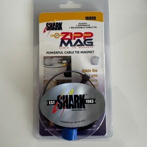Shark Cable Tie Magnet - Black